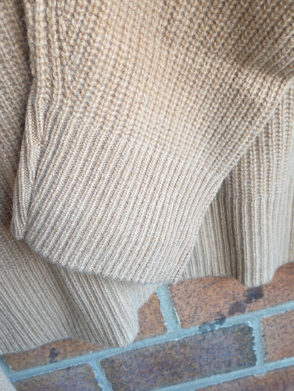 The Kooples Camel Ribbed Sweater - Picture 7 of 8